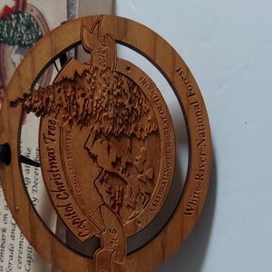 Christmas Ornament. White River National Forest. Capitol  Christmas Tree.